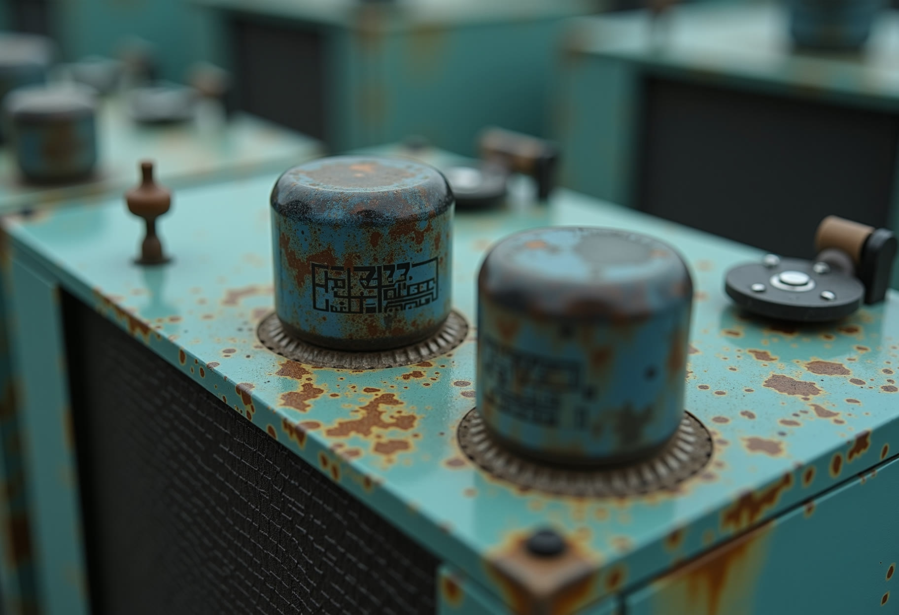 Swollen run capacitor swapped on a Moore condenser